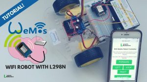 wemos wifi controlled robot using l298n