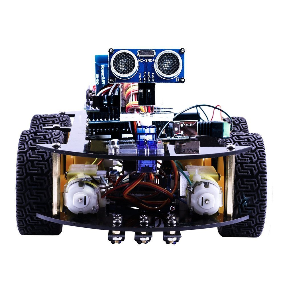 robot using arduino and ultrasonic sensors