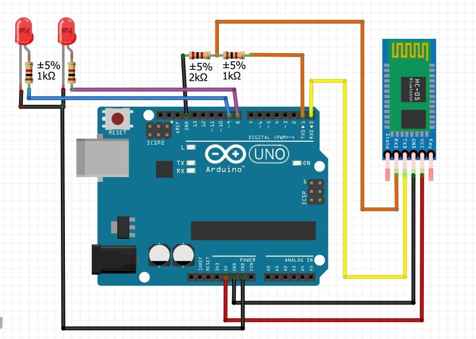 Wiring Diagram for Arduino Bluetooth Car