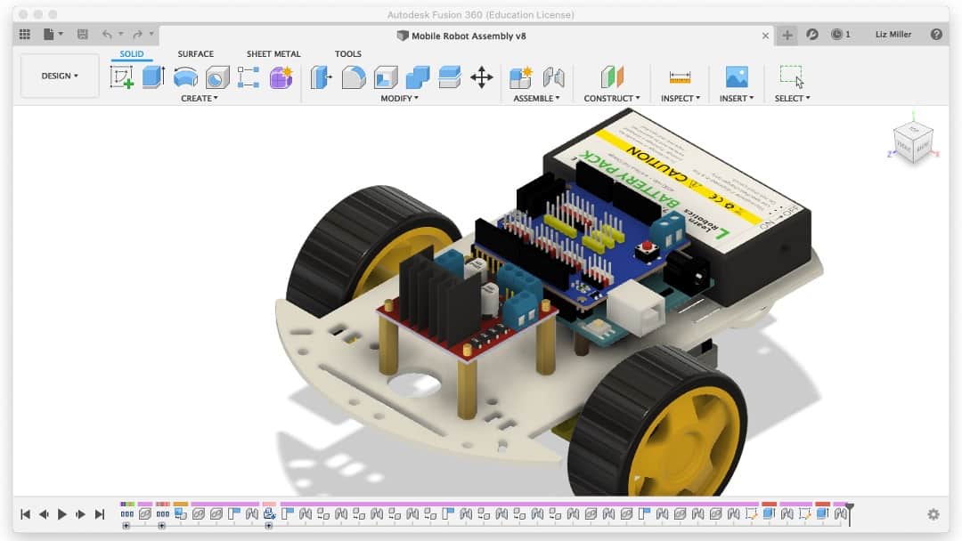 How to draw robots using CAD and Fusion 360 online course