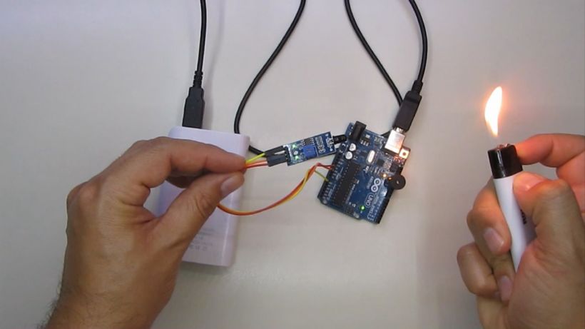 detect fire with Arduino