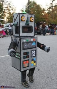 light up robot costume