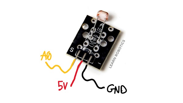 wire an analog sensor to Arduino