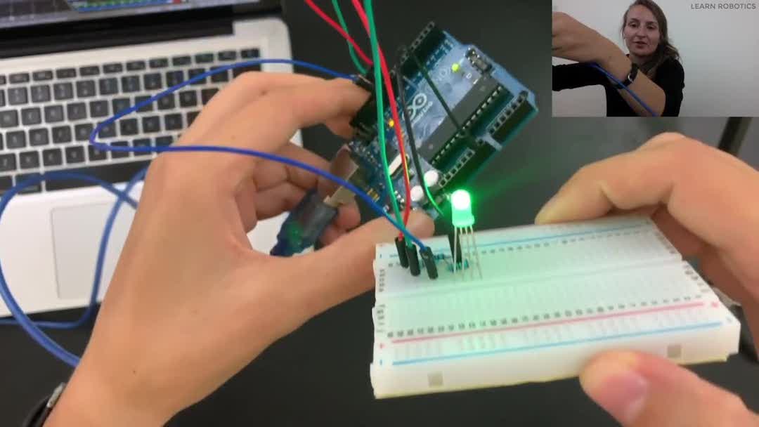 change the color of an RGB LED using Arduino and hex color codes