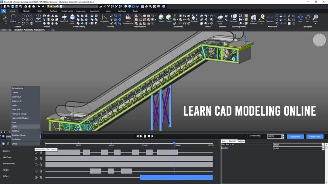 how to learn CAD modeling online courses for beginners 3D models