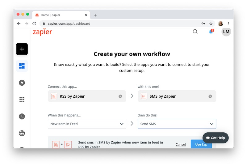 how to set up a Zap in Zapier