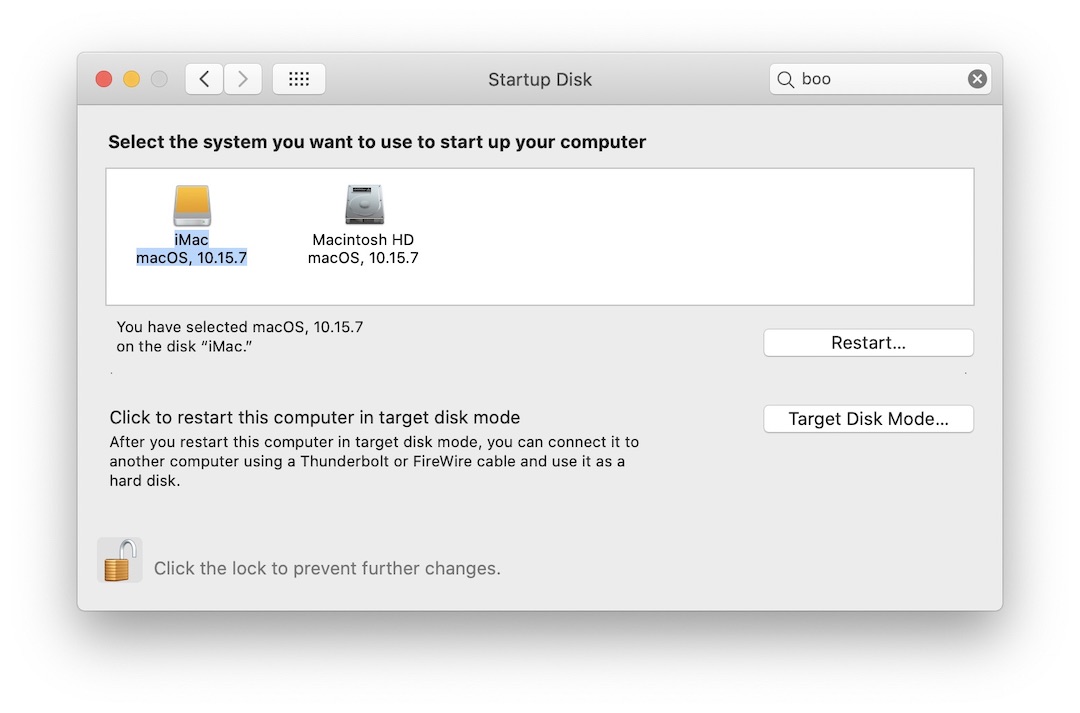 How to set the startup disk on Mac