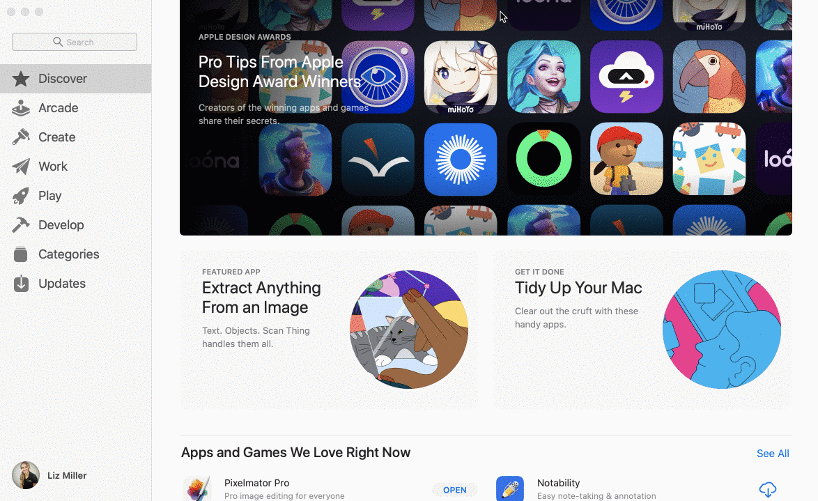 download macOS from App store