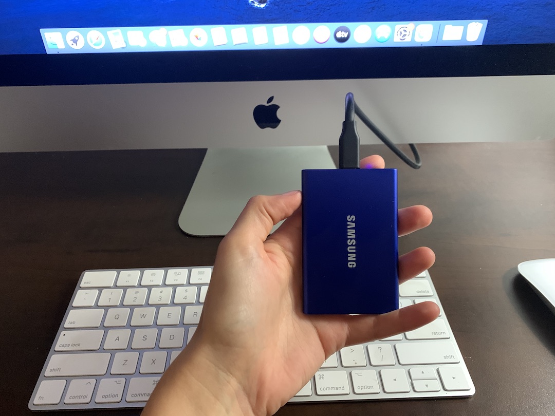 Speed up iMac with Samsung T7 external SSD