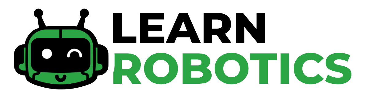 Learn Robotics Block Logo White